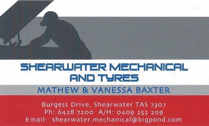 Shearwater Mechanical business card