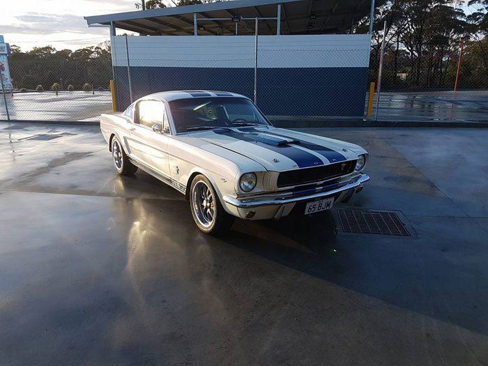 Front view of the car after repair