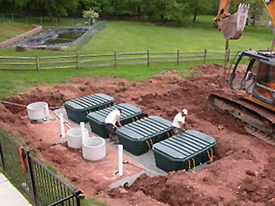view of a septic system