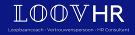 Een blauwe achtergrond met witte tekst die zegt loov hr
