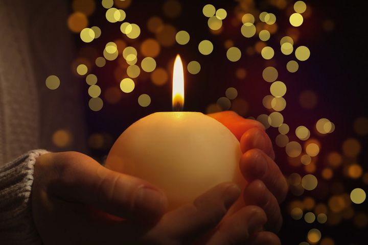 candela per veglia funebre