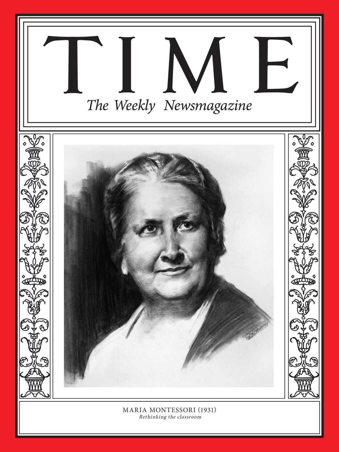 Dr. Maria Montessori on the cover of Time Magazine, 1931