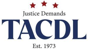 The logo for justice demands tacdl was established in 1973