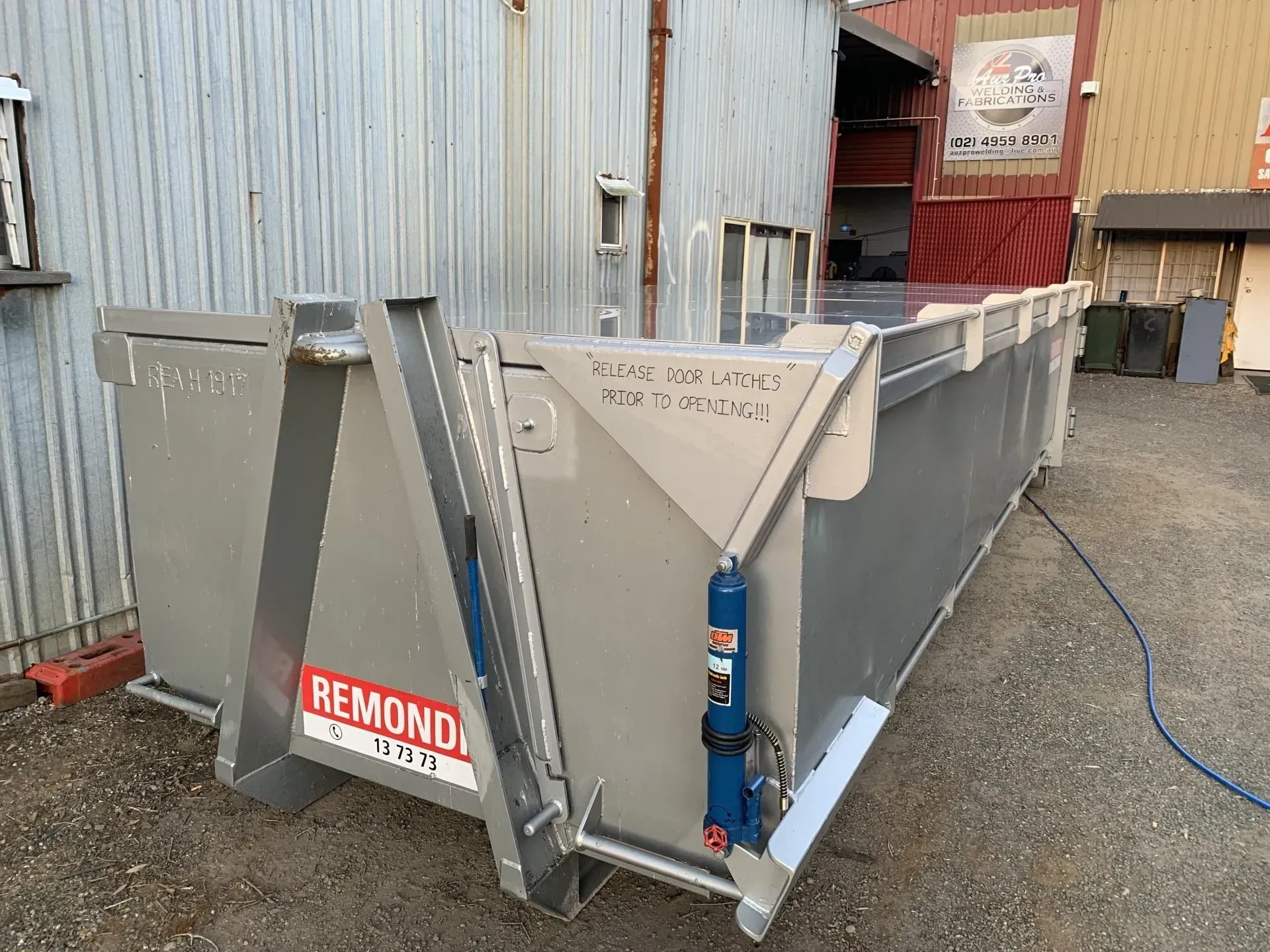 Dumpster — Newcastle, NSW — Auz Pro Welding & Fabrications