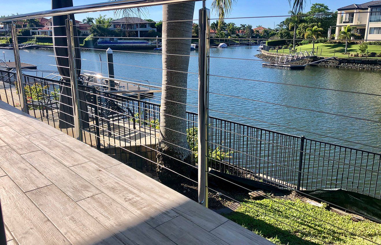 Stainless Steel and Wire Balustrade Gold Coast