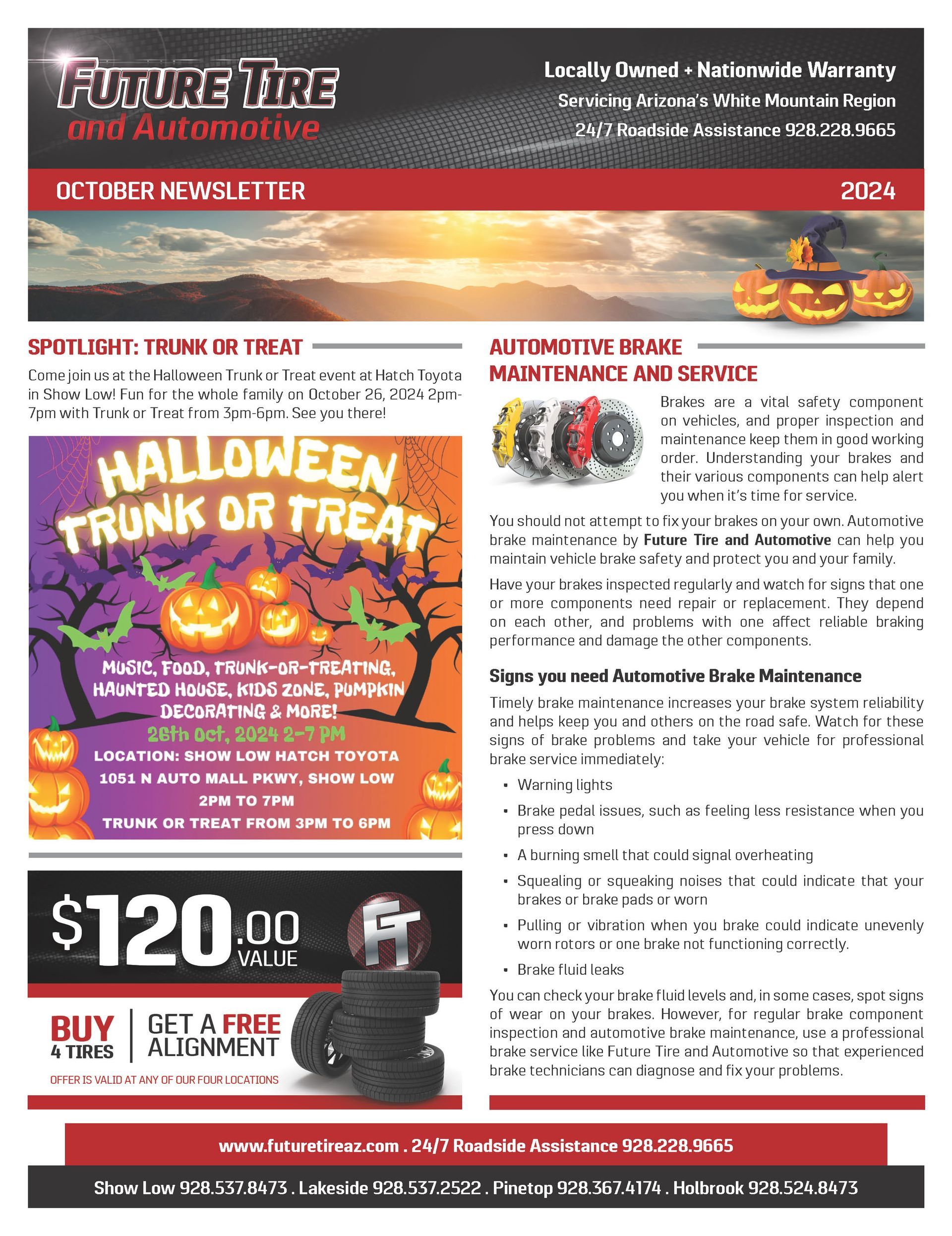 October Newsletter from Future Tire