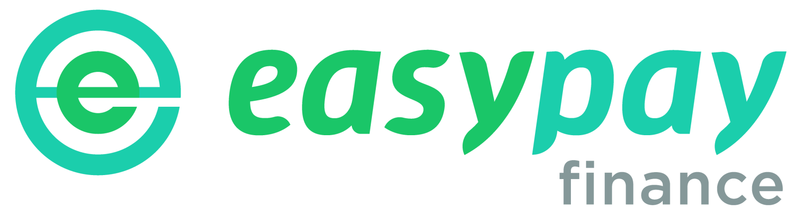 The easypay finance logo is green and white on a white background.