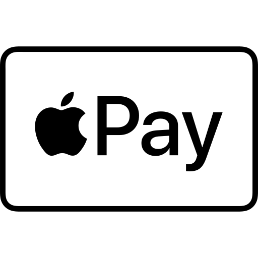 Apple Pay logo. Black apple logo next to 