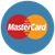 MasterCard logo: two overlapping circles, red and orange, with the word 