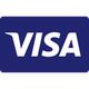 Visa credit card logo: White 