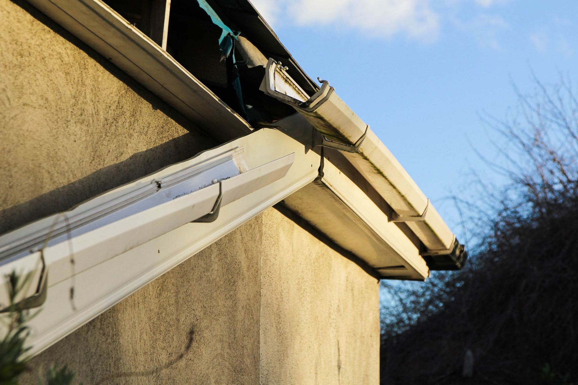 Broken Roof Gutter — Berlin, MD — Eastern Shore Gutters