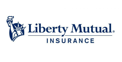 The logo for liberty mutual insurance has a statue of liberty on it.