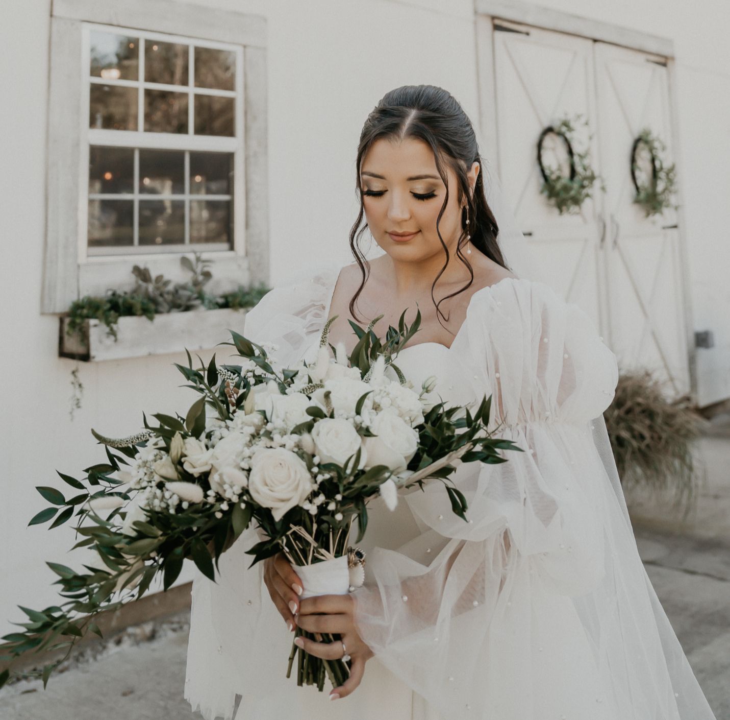 Picture of one of Kate Scullen's clients in a wedding dress