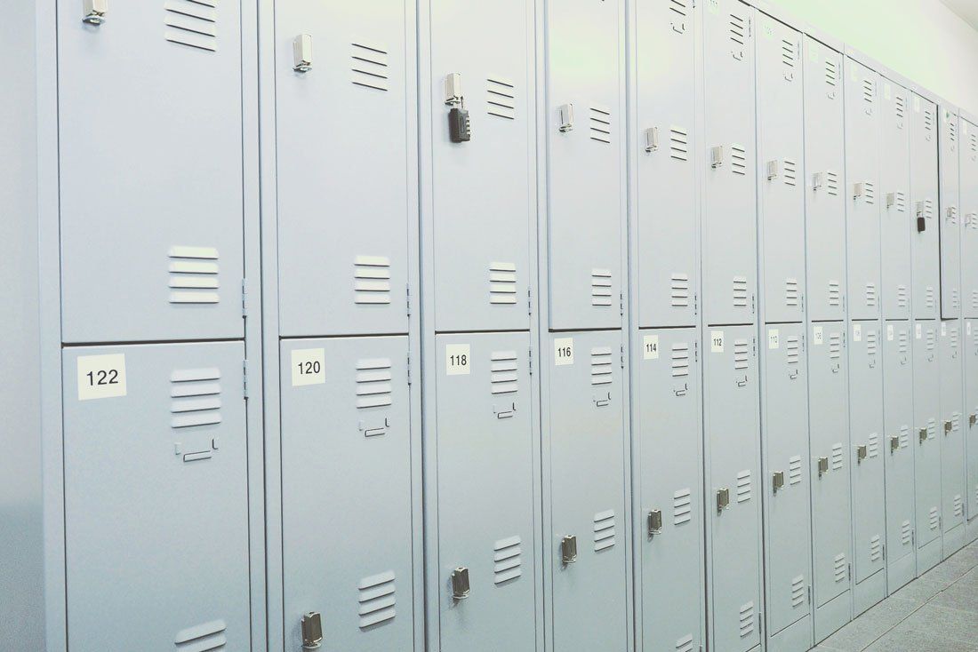 Generic row of lockers - Stocking Distributors in Albuquerque, NM