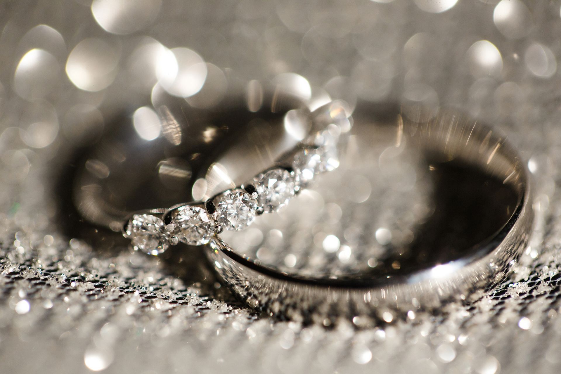 Close Up Shot Of Wedding Rings — Bolivar, MO — Miller’s Fine Jewelry