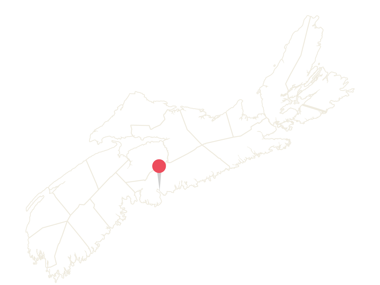 Map of Nova Scotia