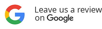 The google logo says `` leave us a review on google ''.