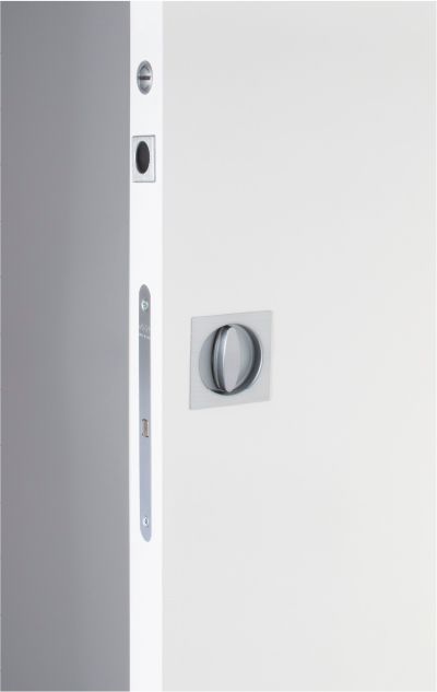 CHIUSURA CON NOTTOLINO QUADRO
CROMO SATINATO – OPTIONAL