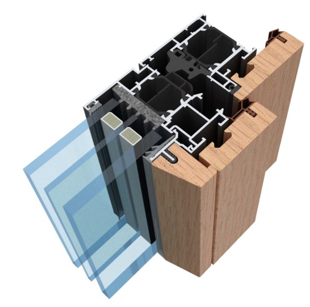 infisso legno alluminio