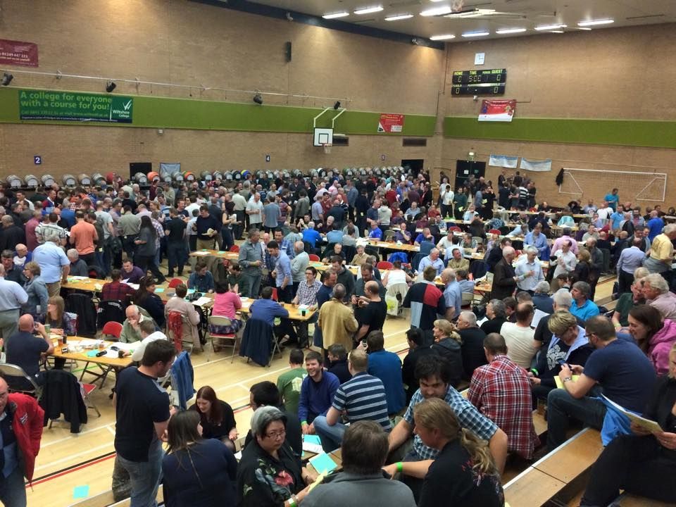 A flight of craft beer