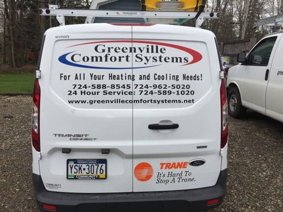 Company Vehicle Rear View — heating in  Greenville, PA
