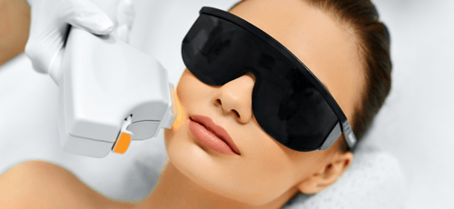 DOT Laser treatment on woman at Hot Springs Surgery and Vein