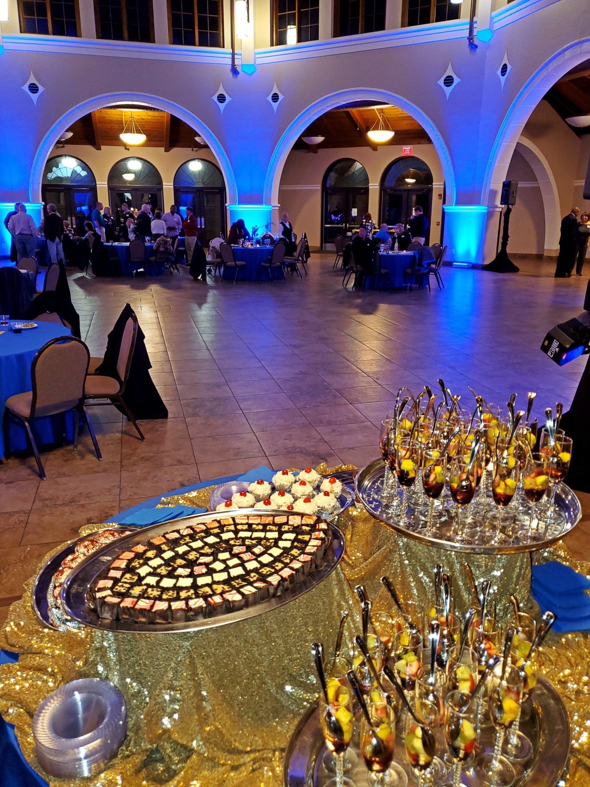 dessert table with assorted sweets