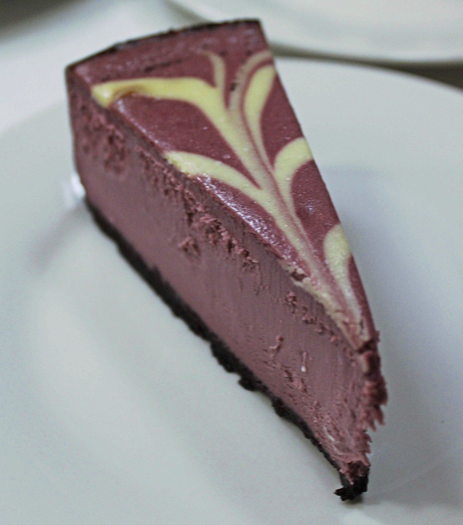 slice of chocolate cheese cake
