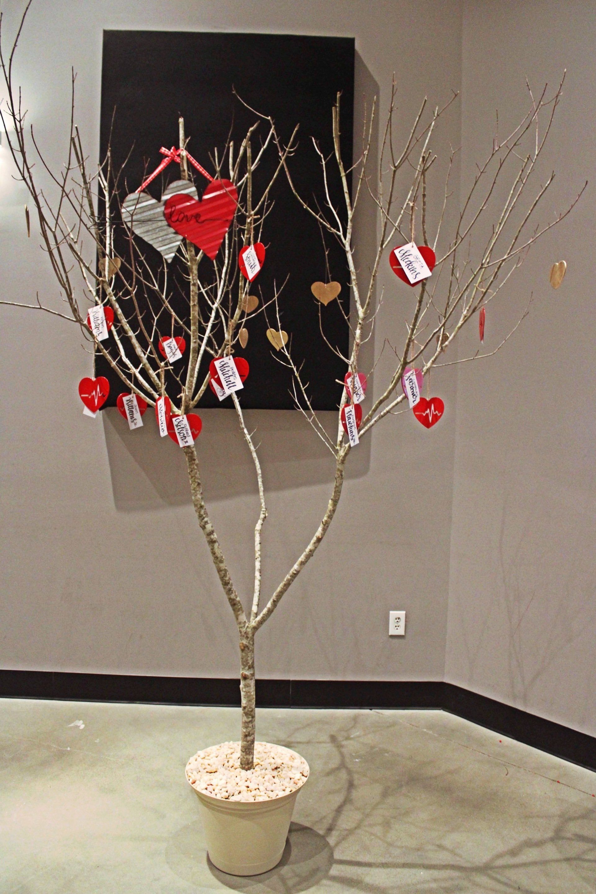heart tree set up at Manna Church venue