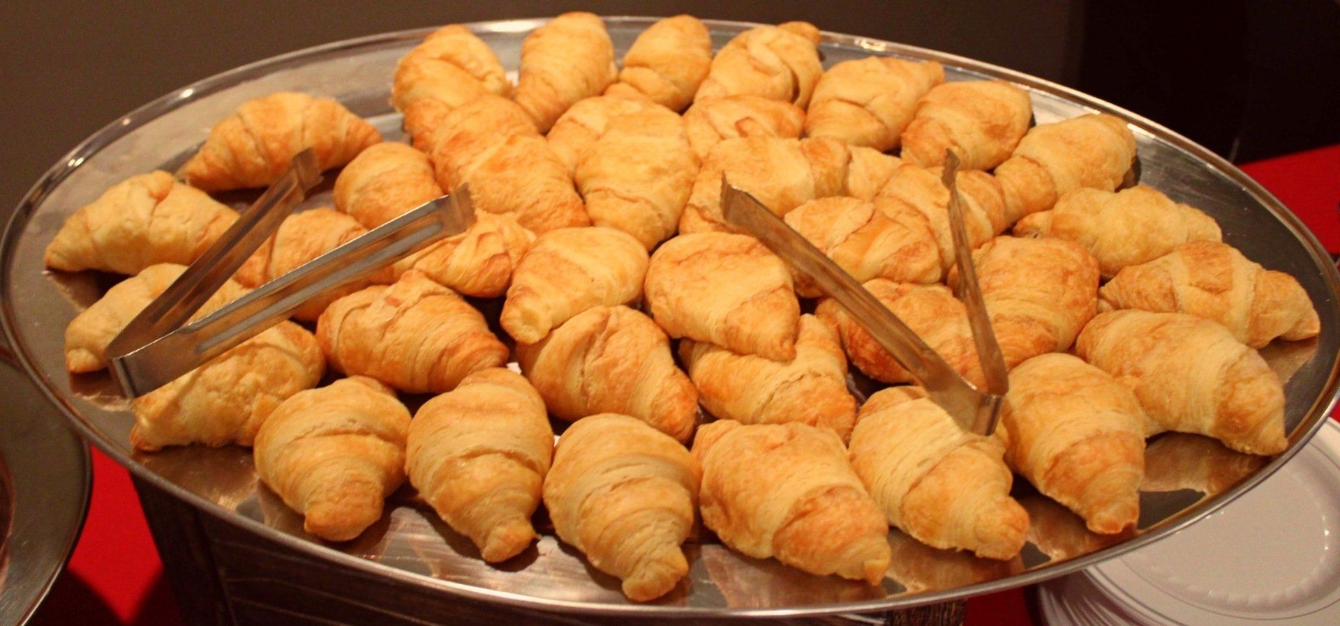 tray of croissants