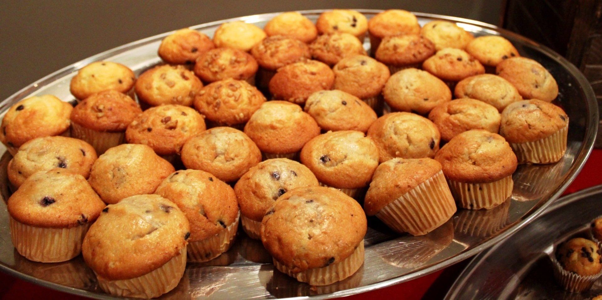 tray of muffins