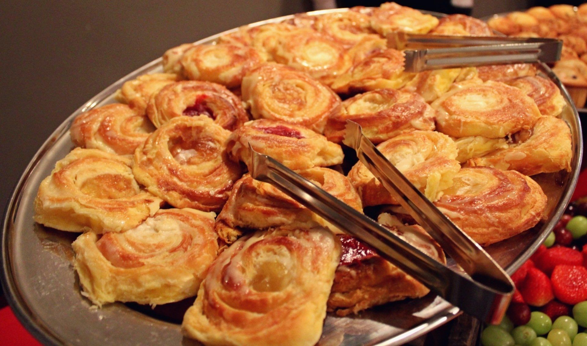 tray of assorted danish