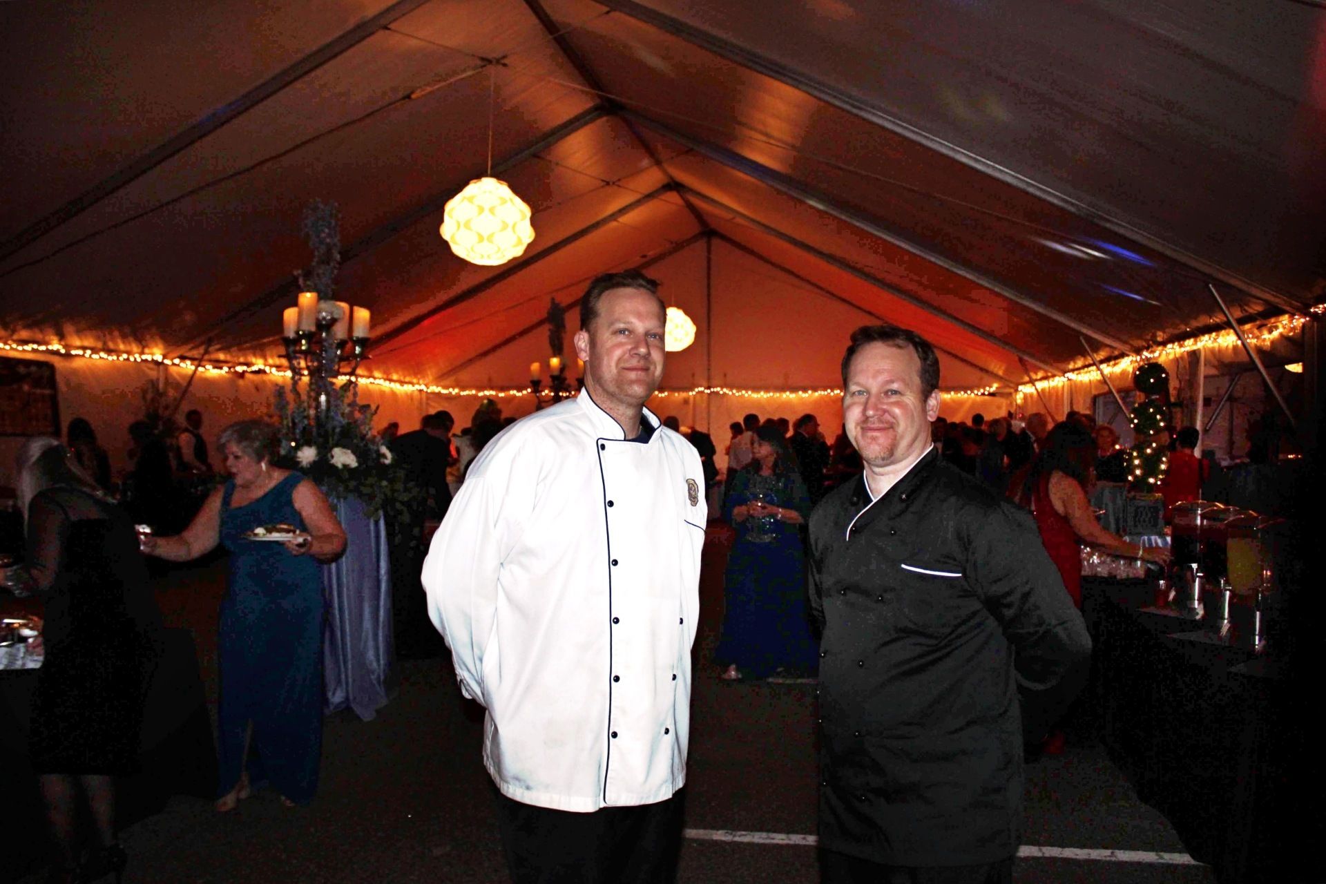2 male caterers at the Southeastern North Carolina Agricultural Center venue