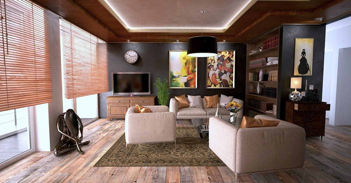 A living room filled with furniture and a television.