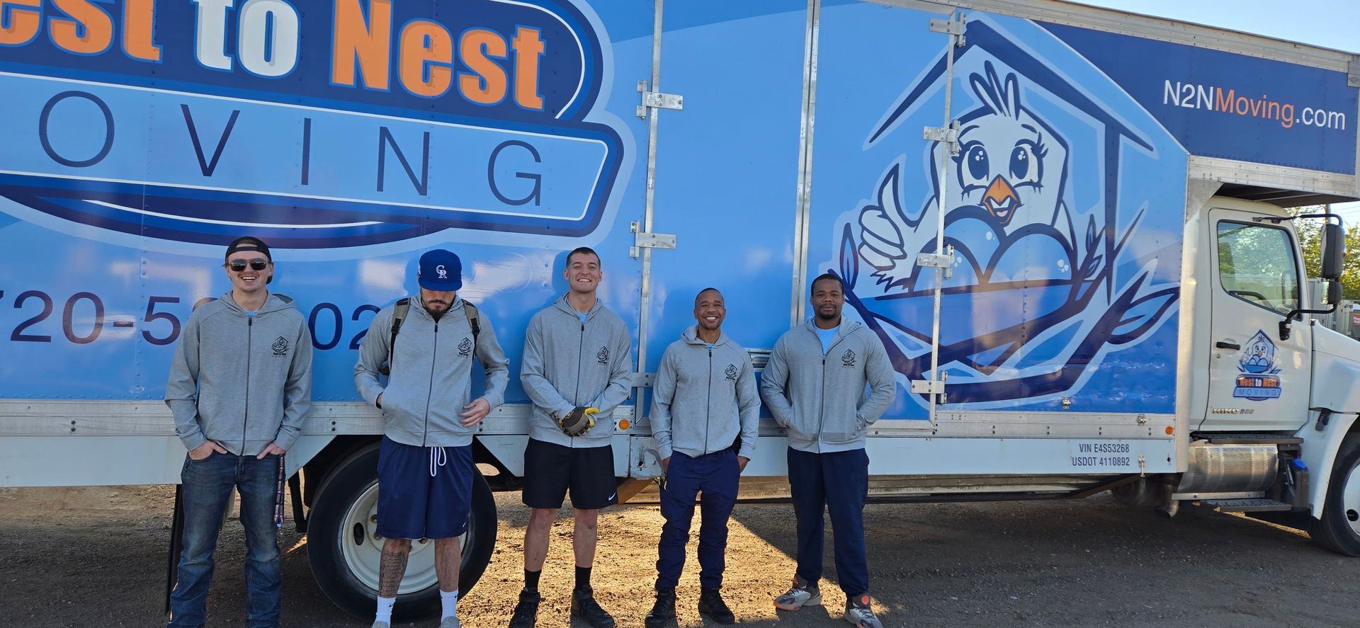 An elderly couple is moving into a new home.