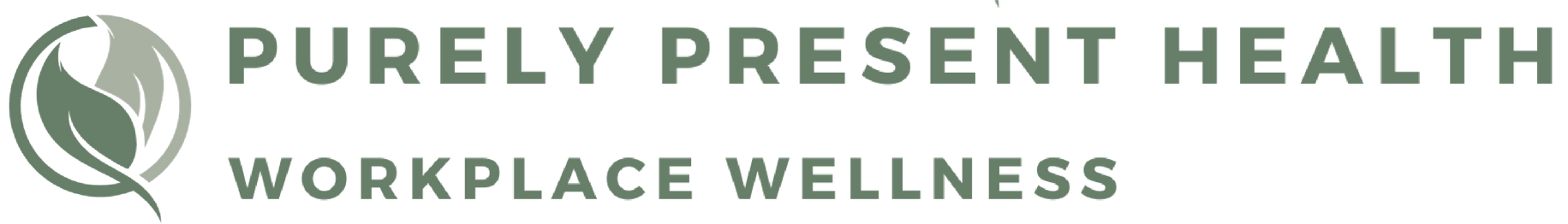 A logo for purely present health workplace wellness
