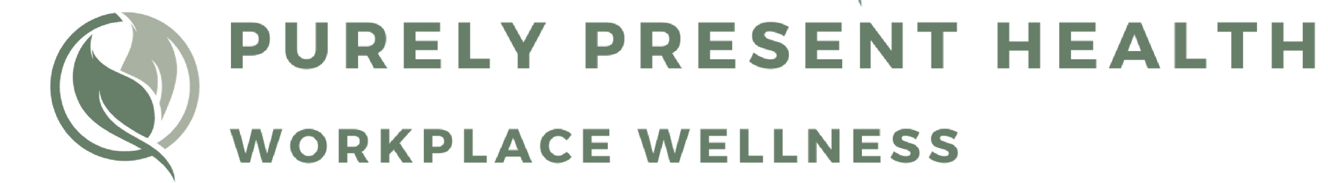 A logo for purely present health workplace wellness
