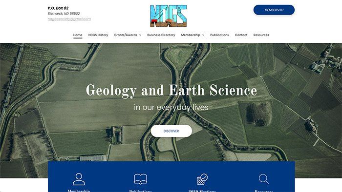 nd geological society website home page
