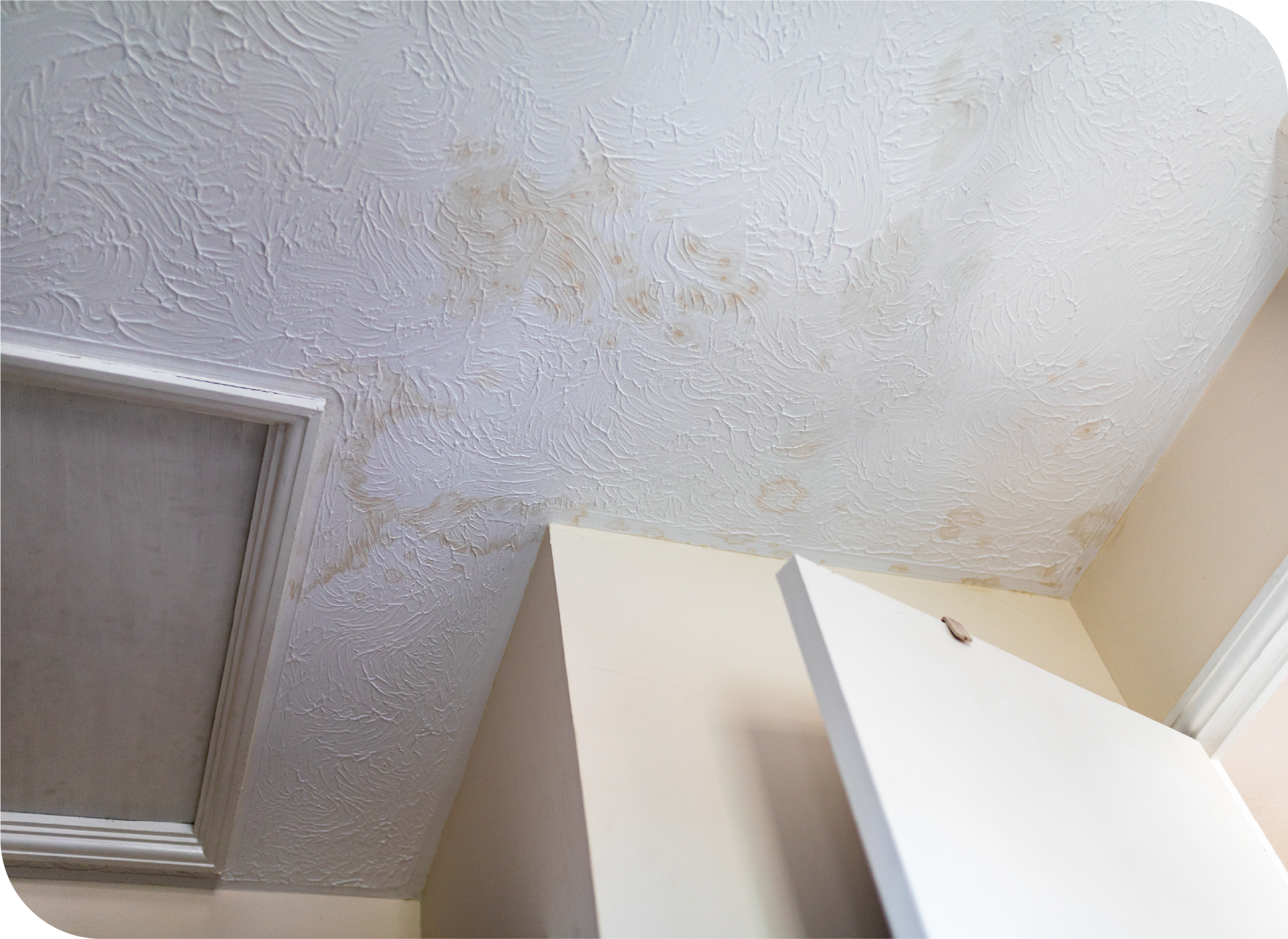 An attic with aluminum foil covering the ceiling