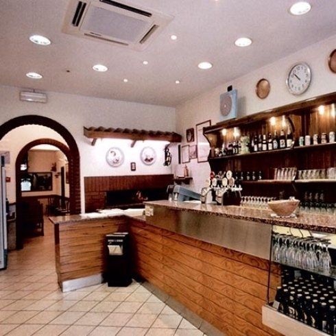 bancone della pizzeria