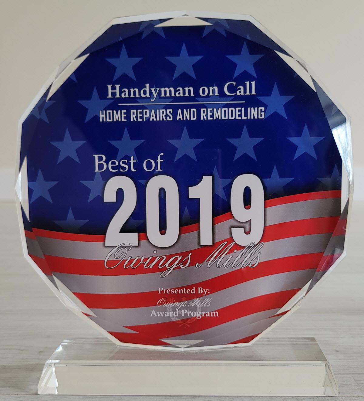 Home Repairs and Remodeling 2019 Award