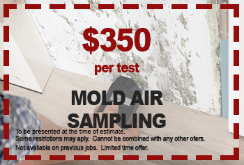$350 Per Test Mold Air Sampling