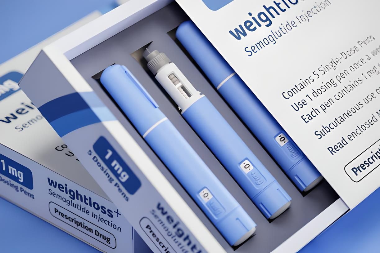 A box of semaglutide weight loss injections