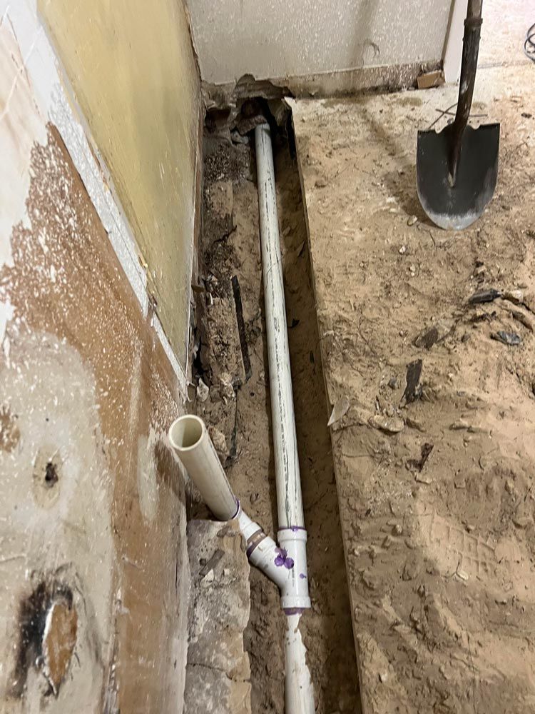 Digging for re-piping