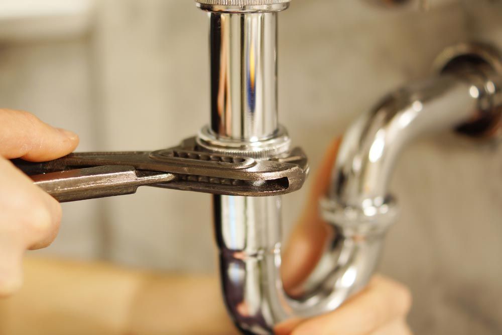 Replacing a pipe on the sink
