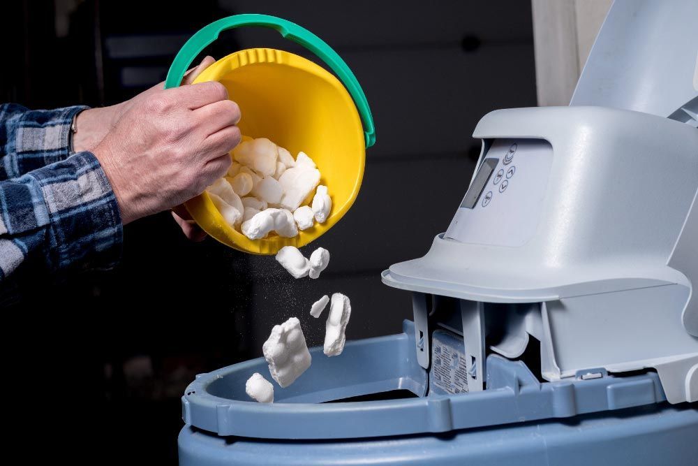 Using a water softener