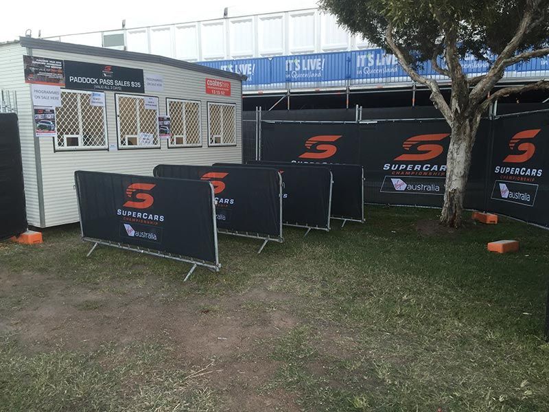 Advanced Group providing crowd control barriers for SuperCars event