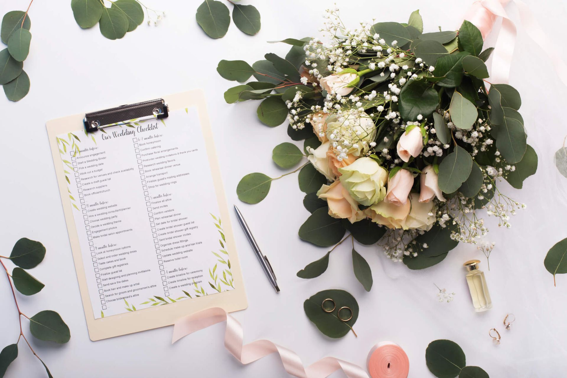 Wedding Checklist and Bouquet