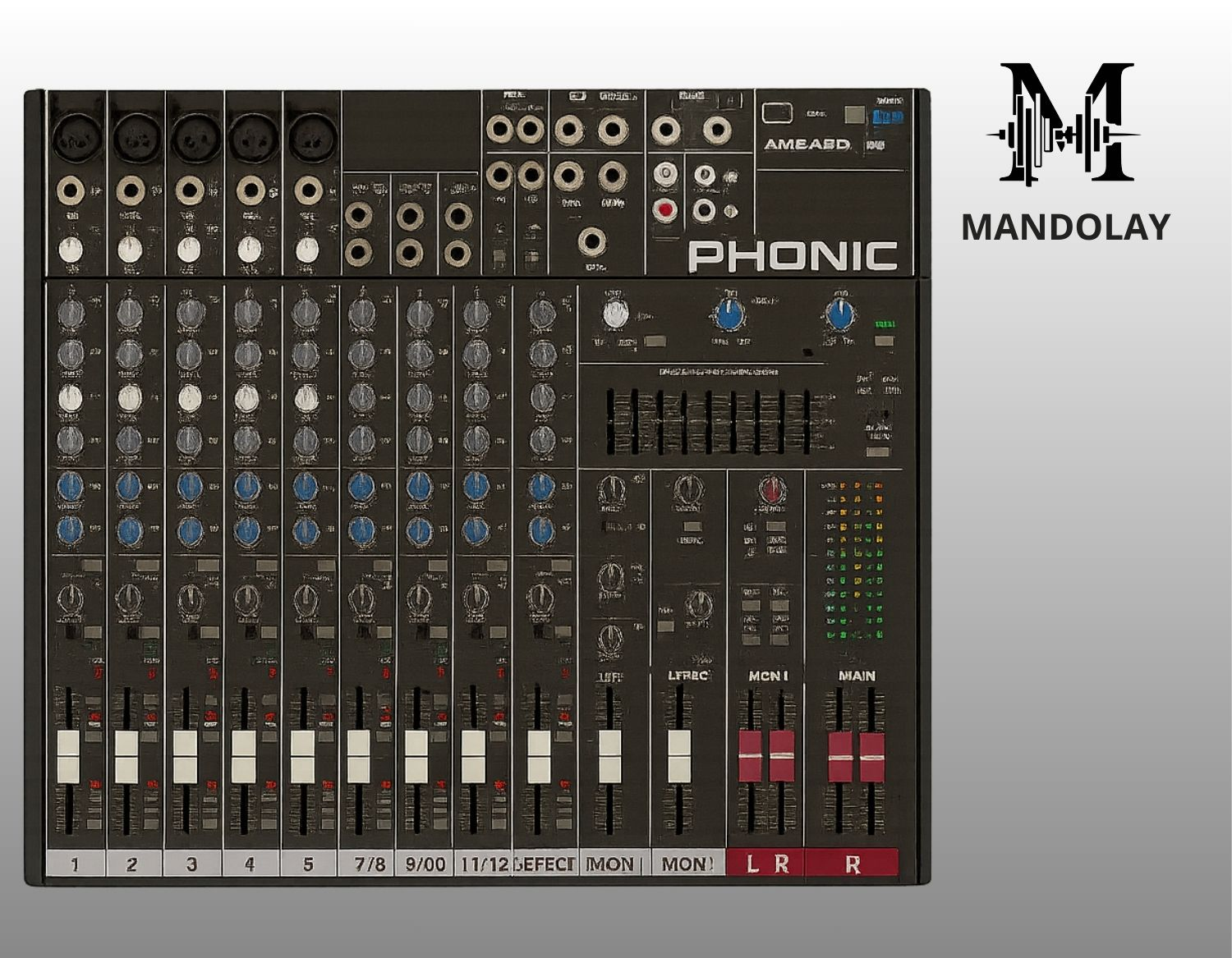 Phonic AM642D USB Consola Mezcladora Profesional