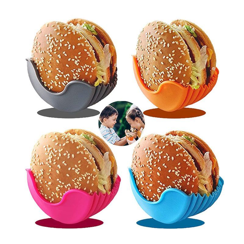 Reusable Silicone Burger Holder